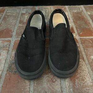 Vans Black Slip-On Canvas Sneakers